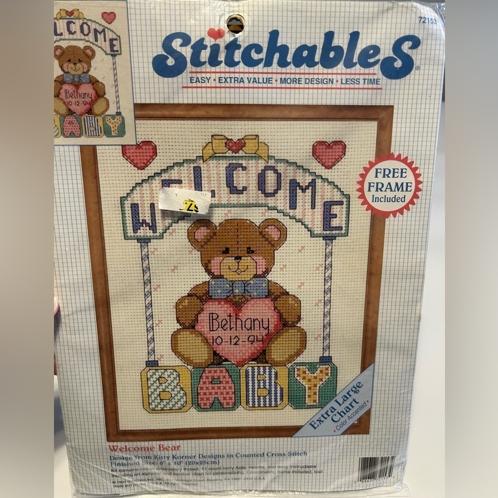 Stitchables welcome baby